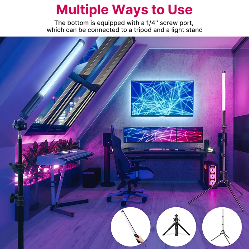 Ulanzi vl119 ручной rgb красочный светильник 19 - Фотография_5