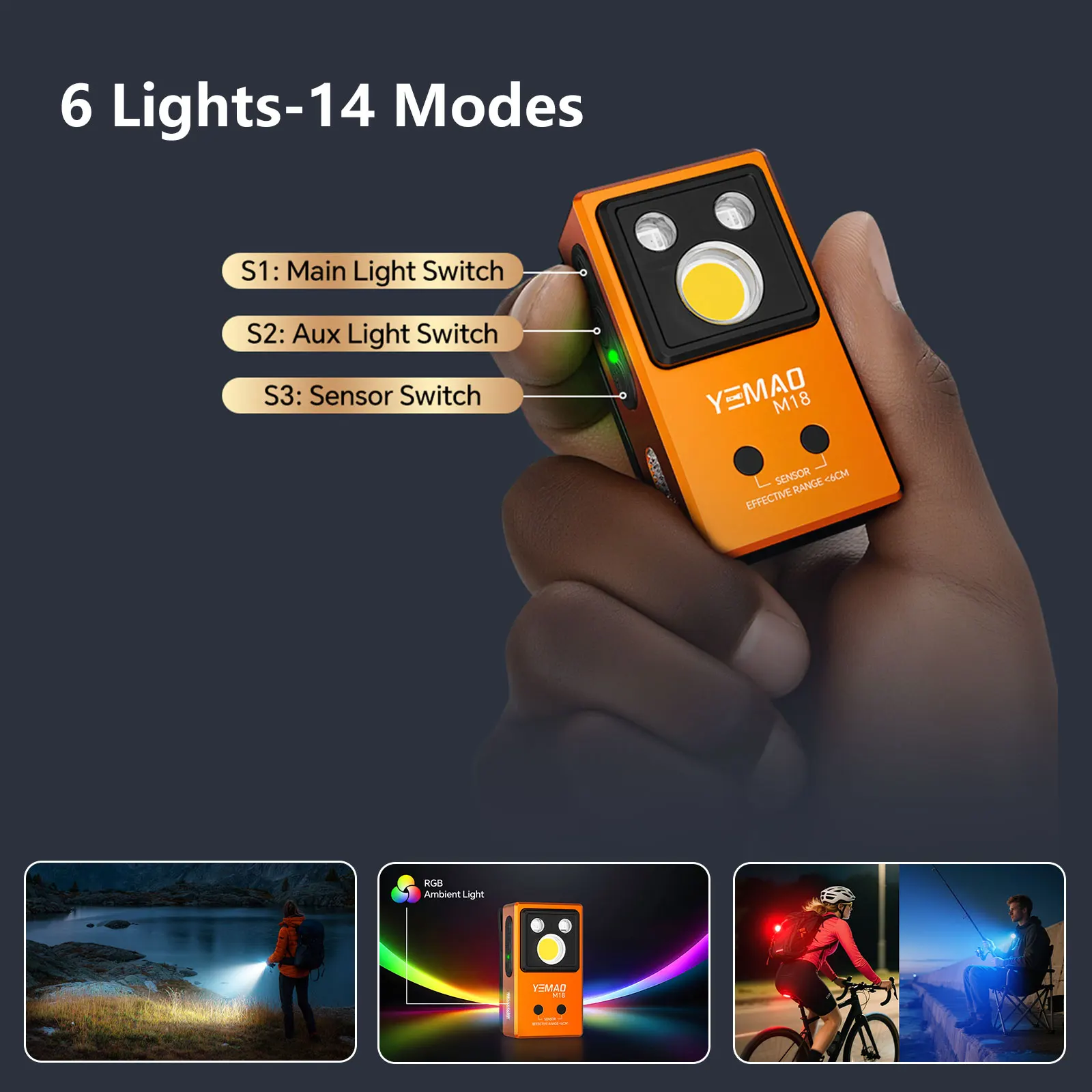 Yemao m18 270lm карманный фонарик - Фотография_2