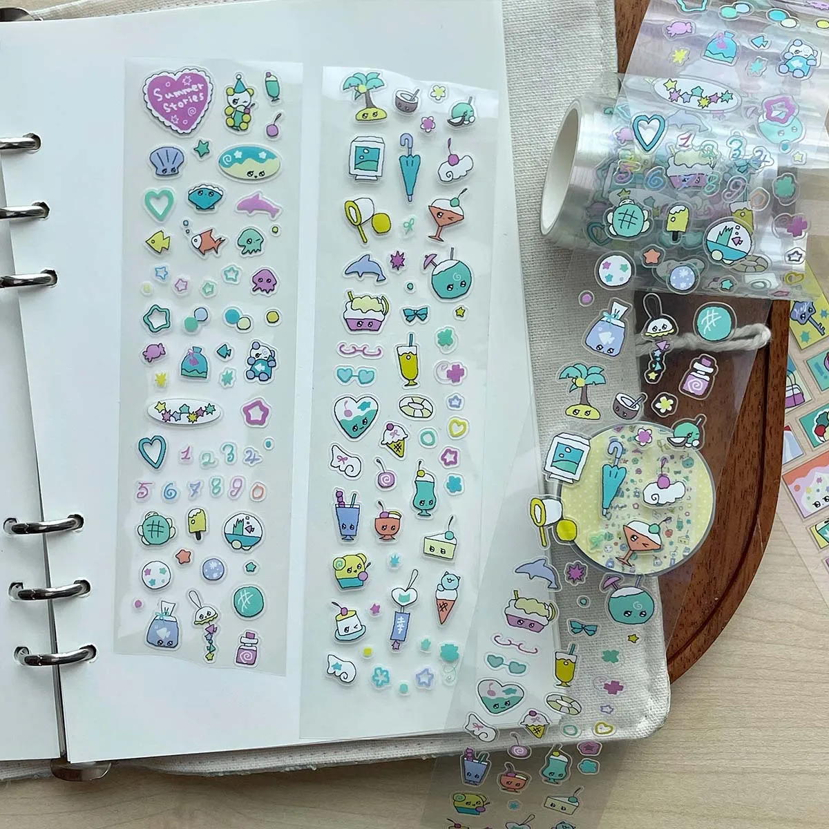 Wakawaka наклейка с персонажем каракулей в рулоне - Фотография_4