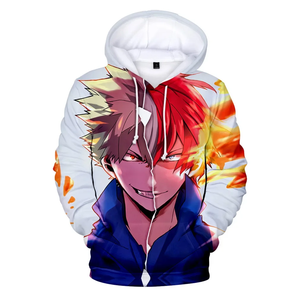 Свободные толстовки с 3d принтом аниме «my hero academia» - Фотография_3