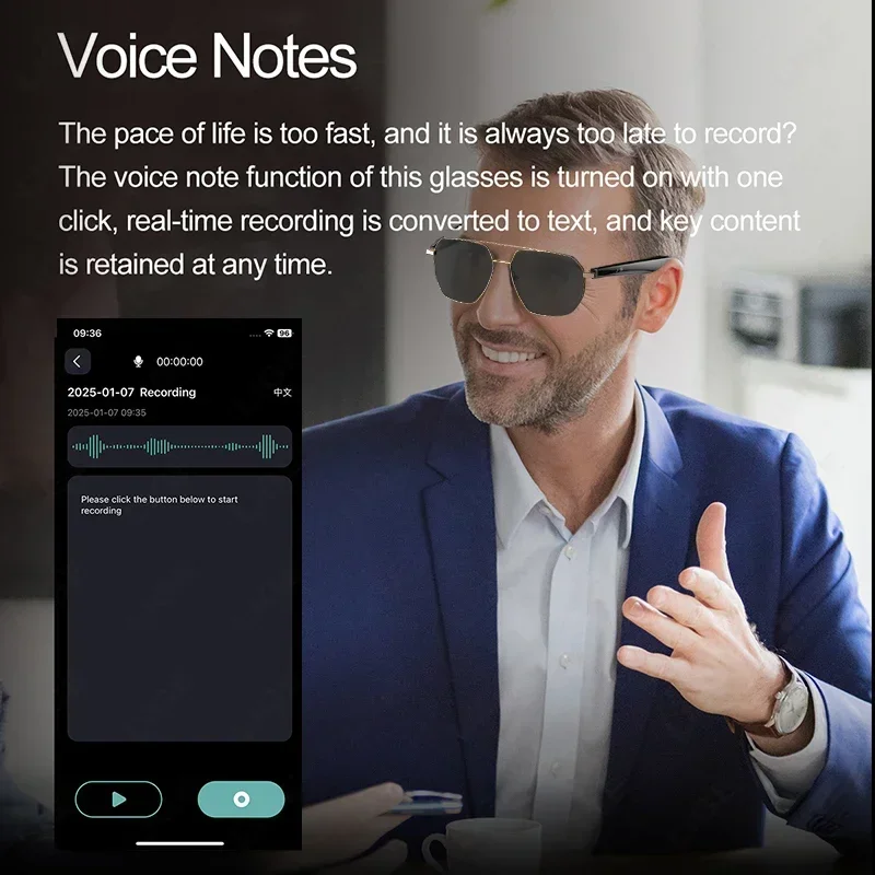 Lige новые умные очки с искусственным интеллектом bluetooth - Фотография_4