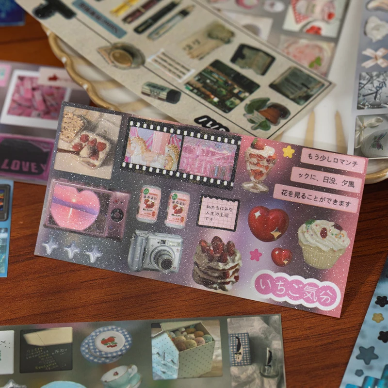 Kawaii ретро ins наклейки для высечки - Фотография_2