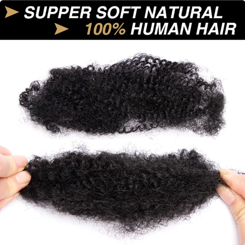Afro kinky bulk 100% человеческие - Фотография_4