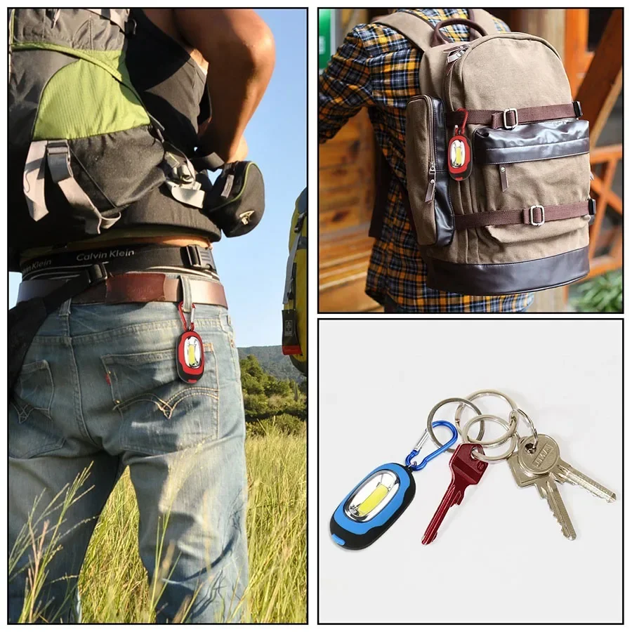 Мини-cob светодиодный фонарик-брелок - Фотография_6