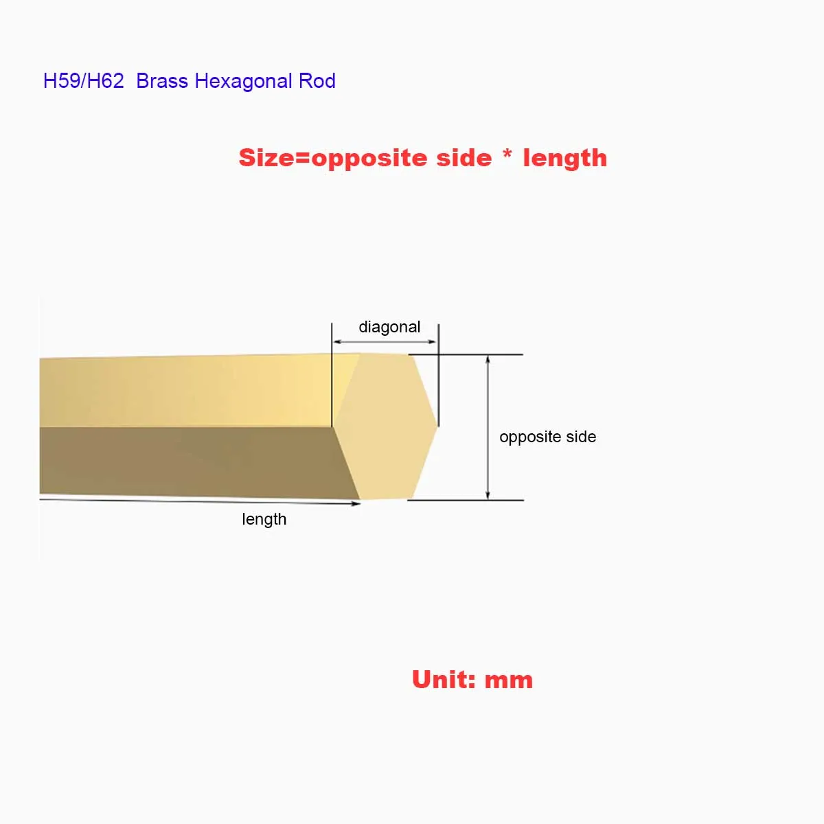 H59 h62 латунный шестиугольный - Фотография_5