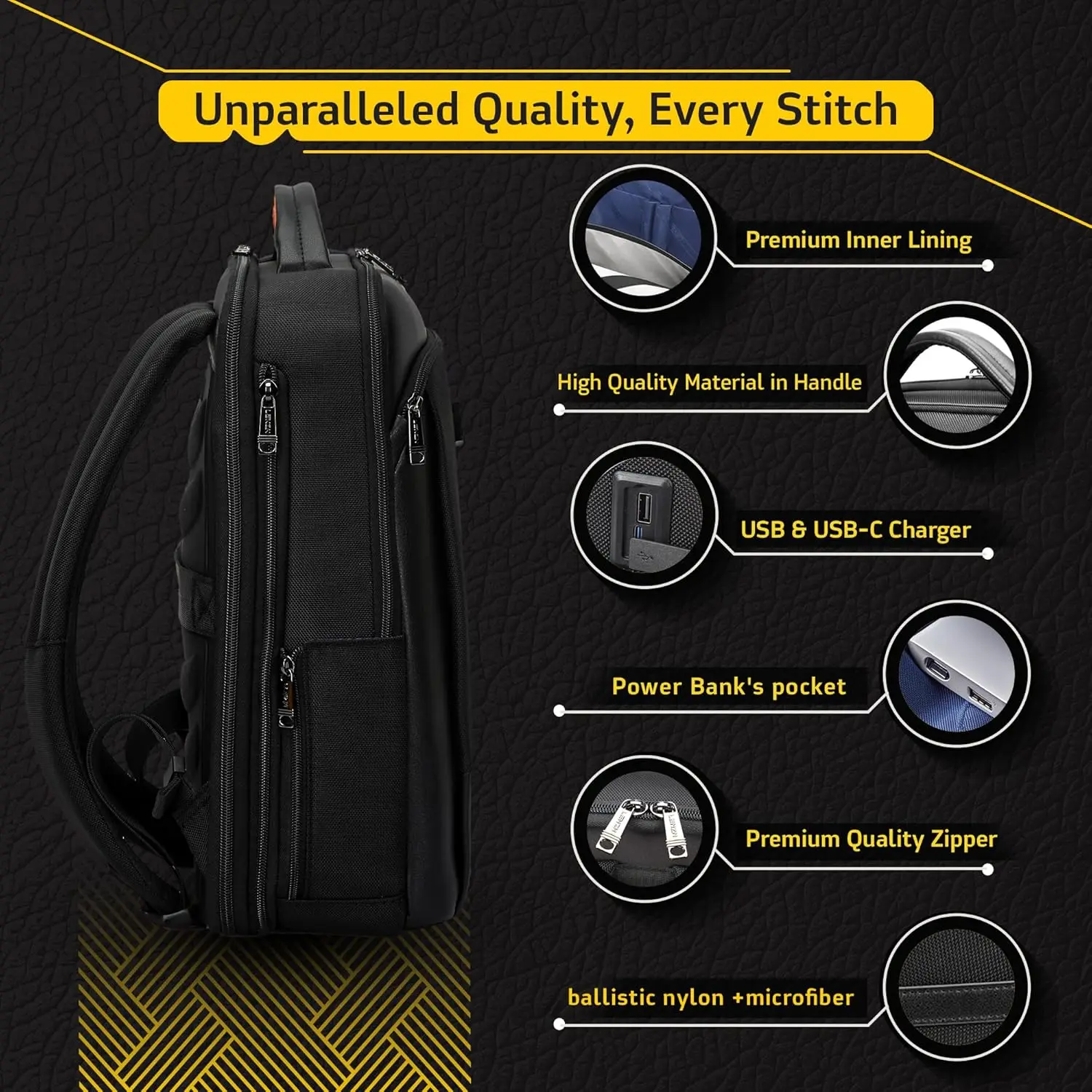 Деловой рюкзак для ноутбука для мужчин и женщин - Фотография_5