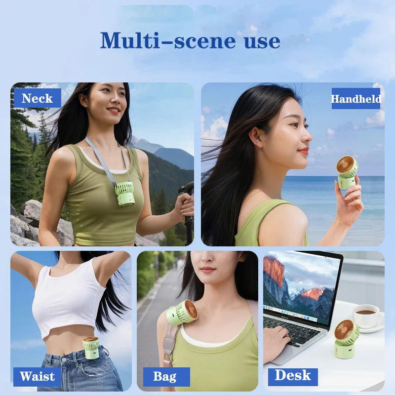 Мини-ручной вентилятор eary с 3-скоростным ветром - Фотография_5