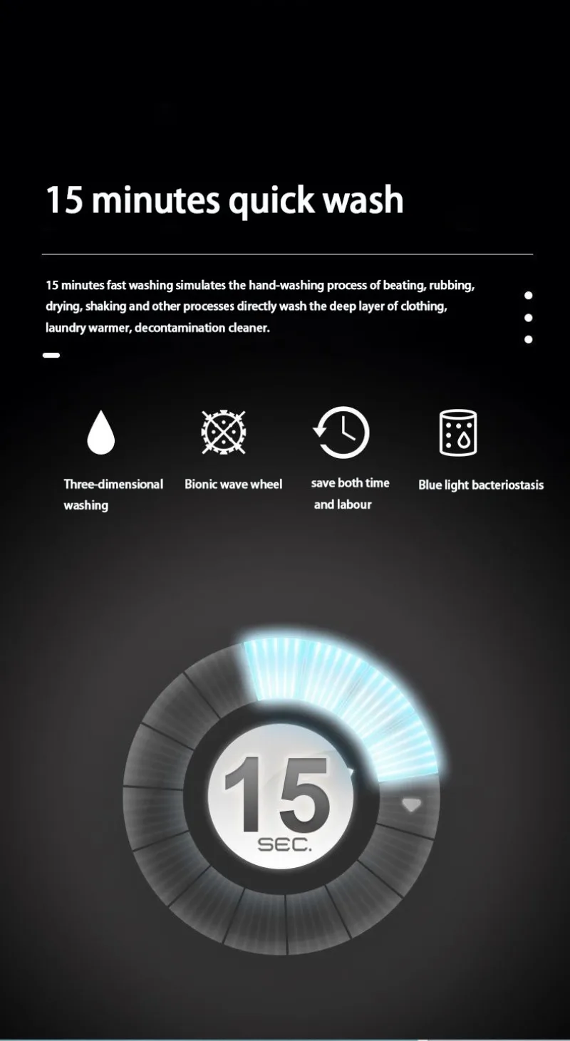 Мини-стиральная машина большой емкости 7 - Фотография_5