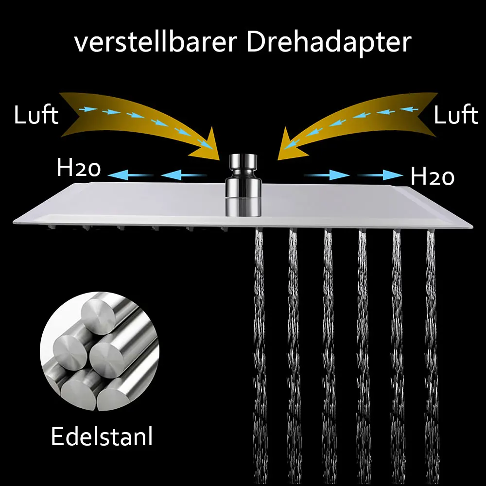 Душевые насадки с дождевой насадкой из нержавеющей стали - Фотография_4