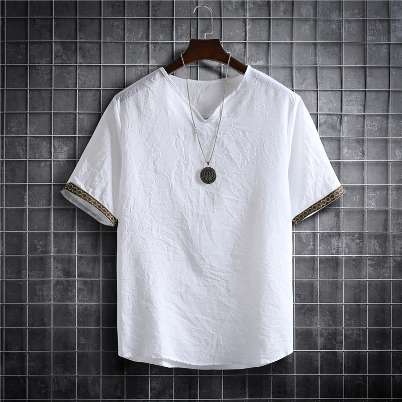M-5xl размера плюс летние мужские - Фотография_2