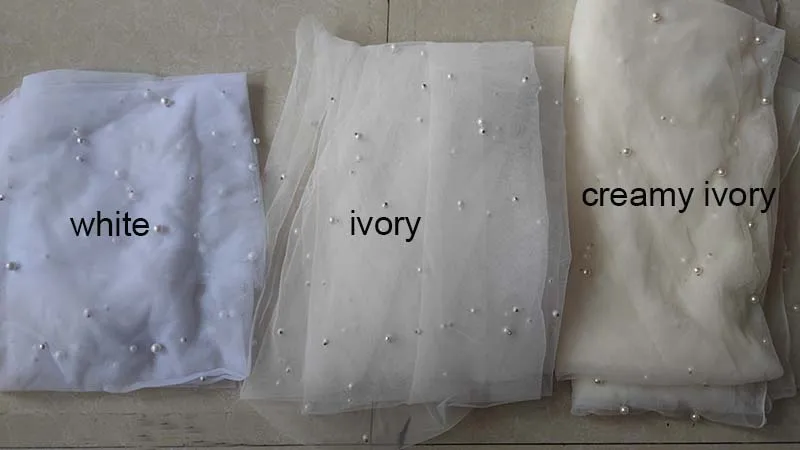 Красивая длинная жемчужная вуаль по индивидуальному заказу - Фотография_6