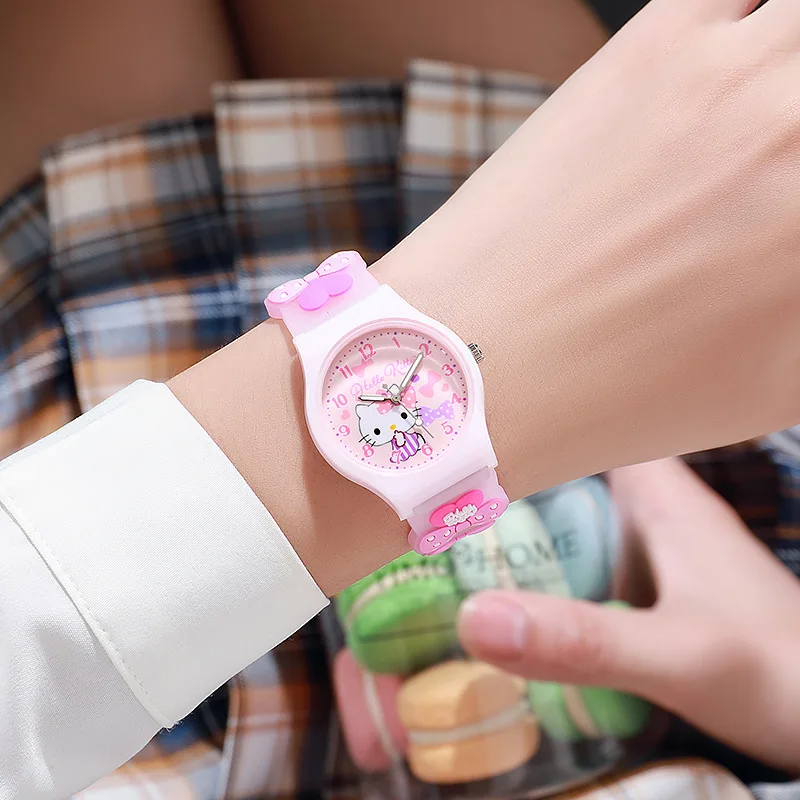 Детские часы с 3d hello kitty в коробке cinnamoroll kuromi melody - Фотография_4
