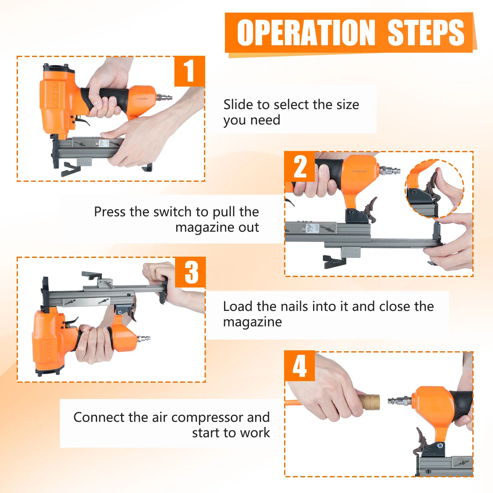 Пневматический пистолет для гвоздей v-nailer - Фотография_6
