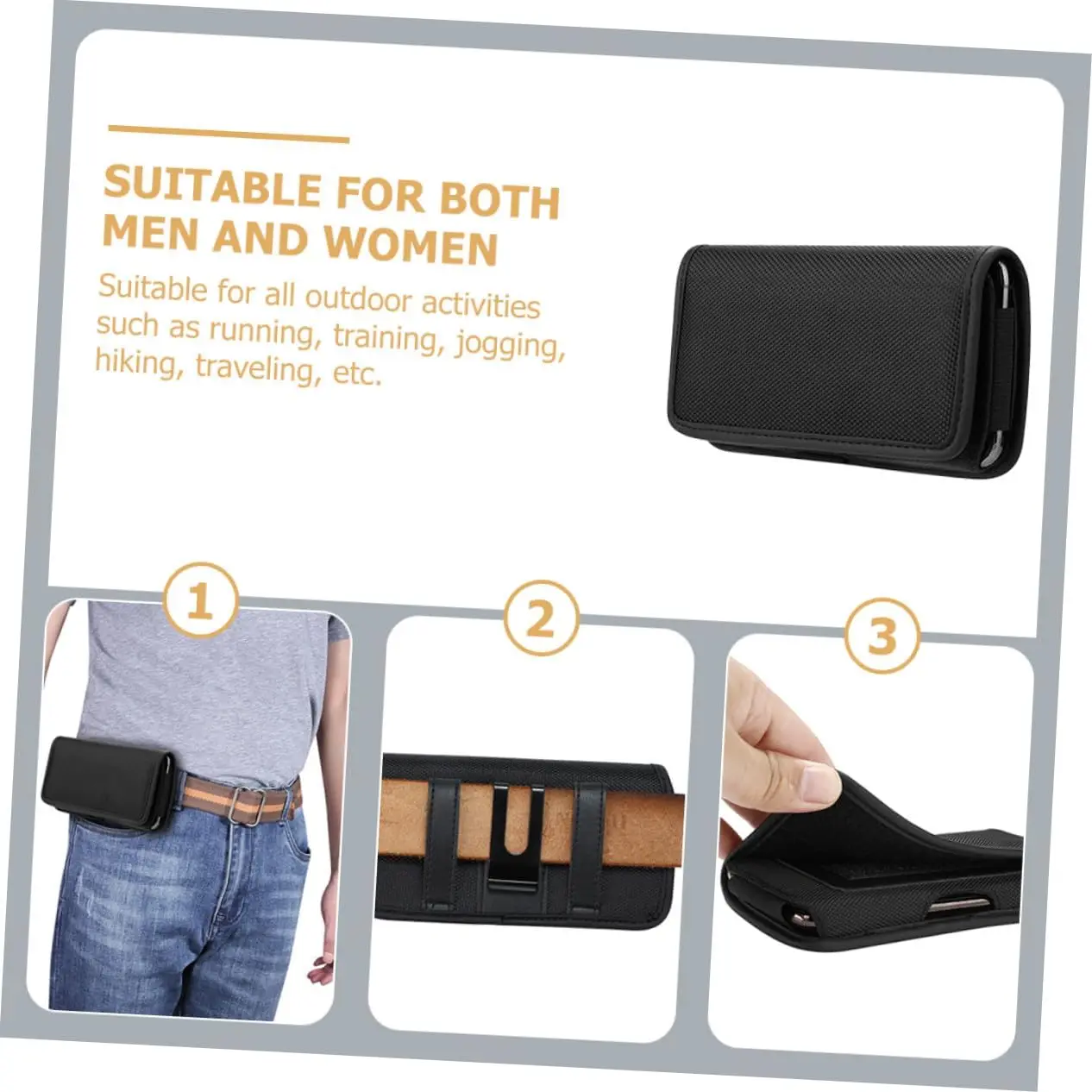 Водостойкая поясная сумка из ткани оксфорд - Фотография_5