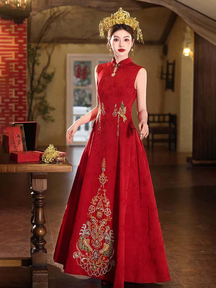 Новое свадебное платье в китайском стиле для невест - Фотография_4