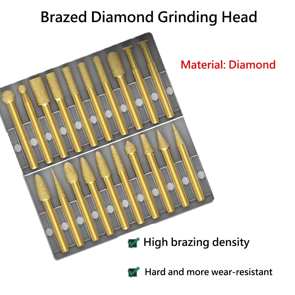 Ручка 6 мм. алмазная полировальная головка для песка - Фотография_5