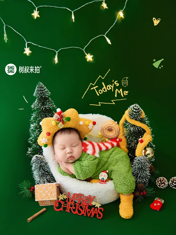 Рождественский наряд для фотосъемки новорожденных - Фотография_4