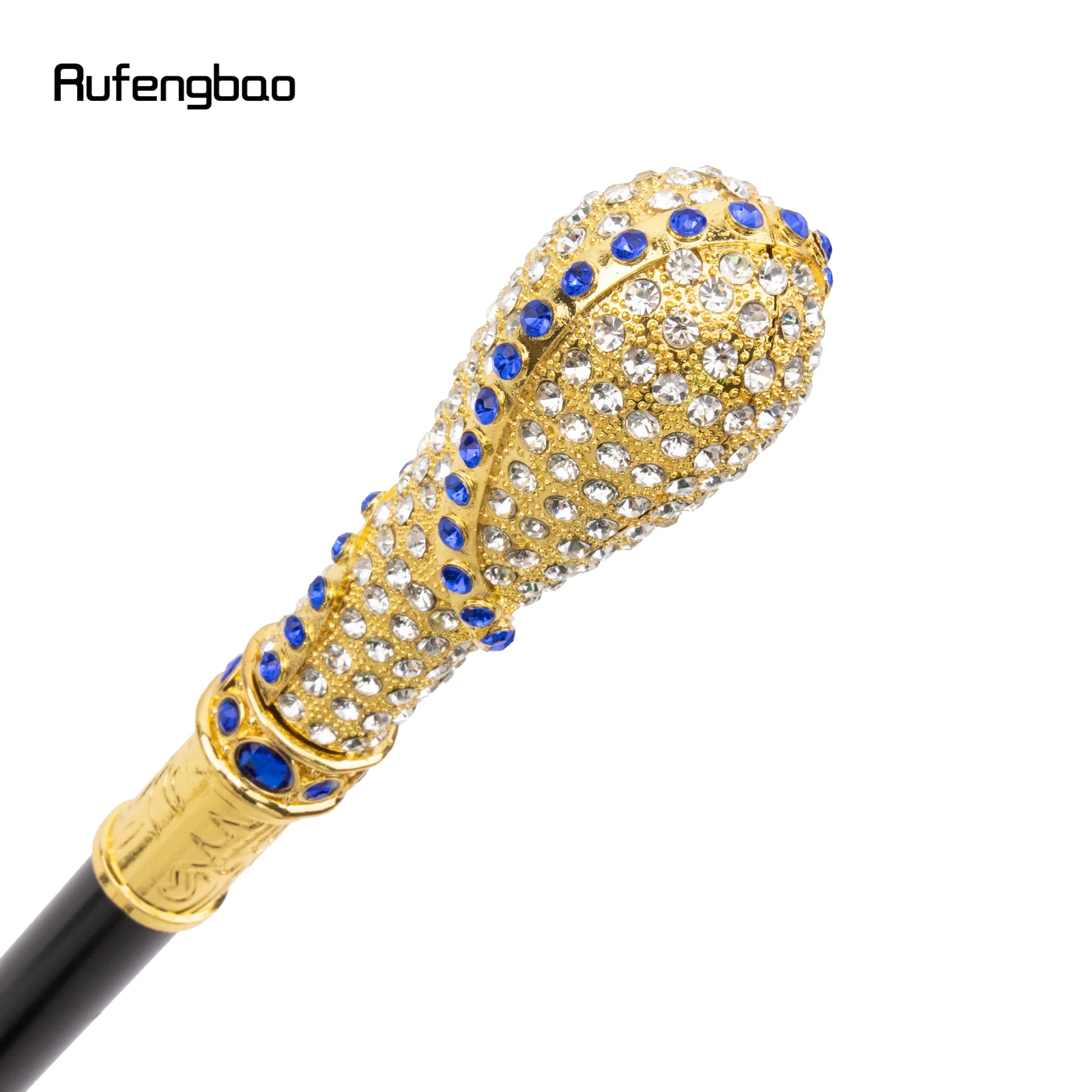 Золотисто-голубая искусственная бриллиантовая трость - Фотография_2