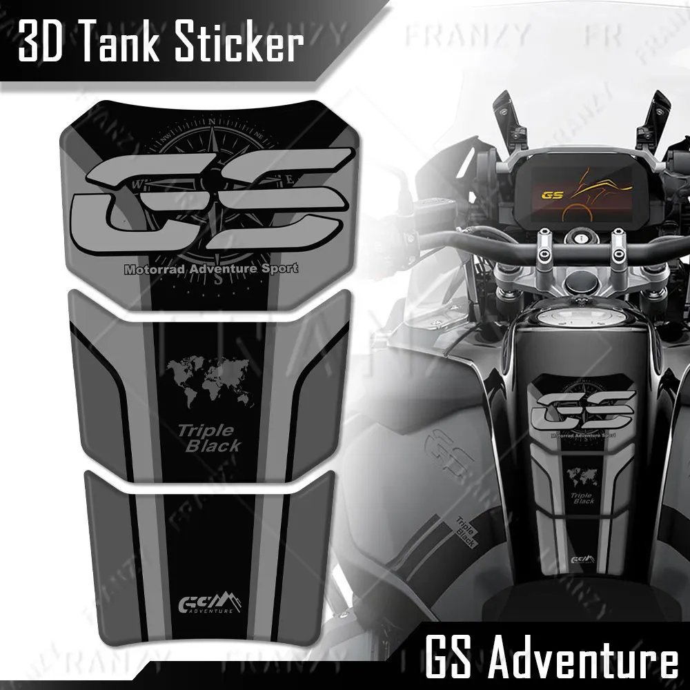 Для r1200gs adv r1250gs r 1250 gs adventure 3d наклейка на бак мотоцикла
