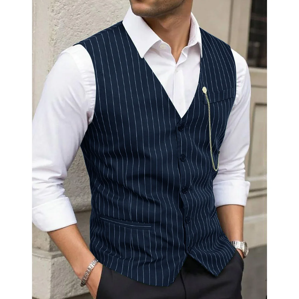 Мужской жилет в полоску - Фотография_2