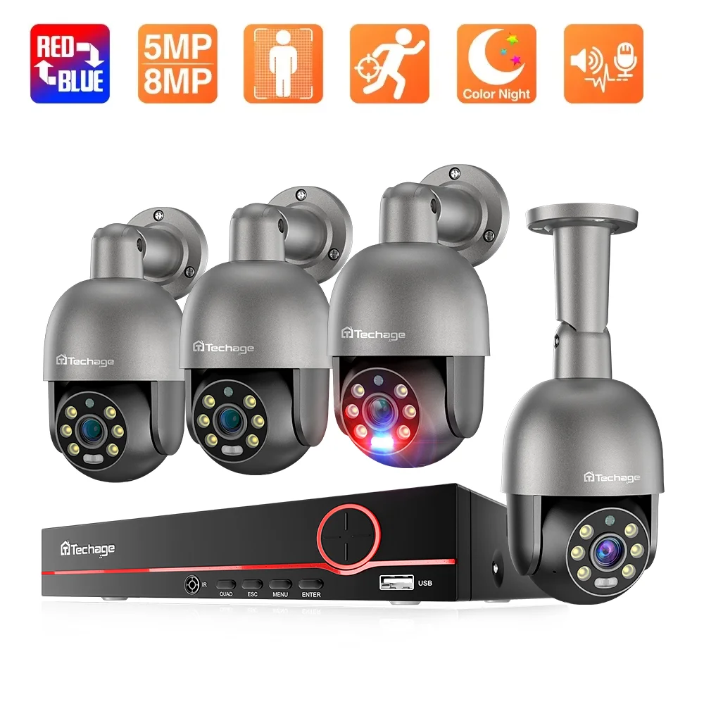 Hd 8mp 5mp poe интеллектуальная