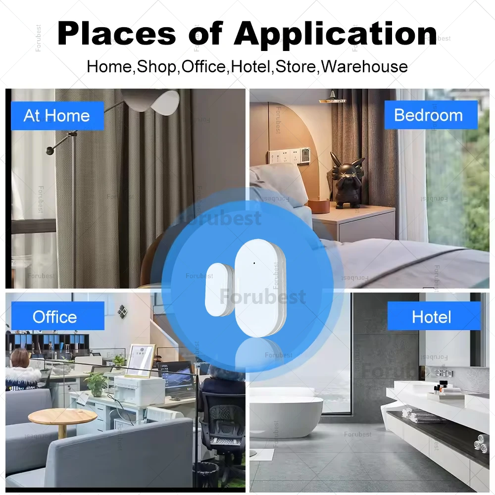 Умный датчик двери и окна zigbee с обнаружением яркости/вибрации - Фотография_6