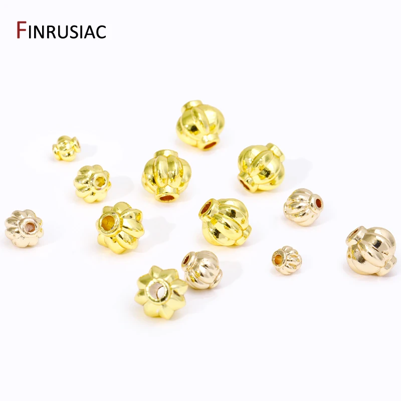 К позолоченные латунные бусины-разделители для фонарей - Фотография_2