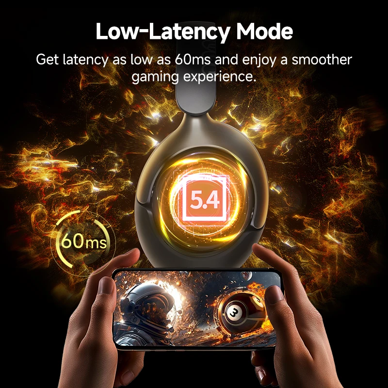 Qcy h3 pro anc беспроводные наушники 50 дб с шумоподавлением - Фотография_6
