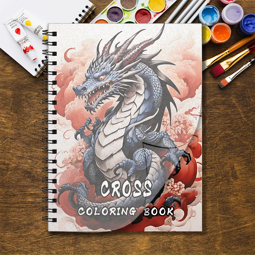 Книжка-раскраска fierce dragon для взрослых — 8 - Фотография_4