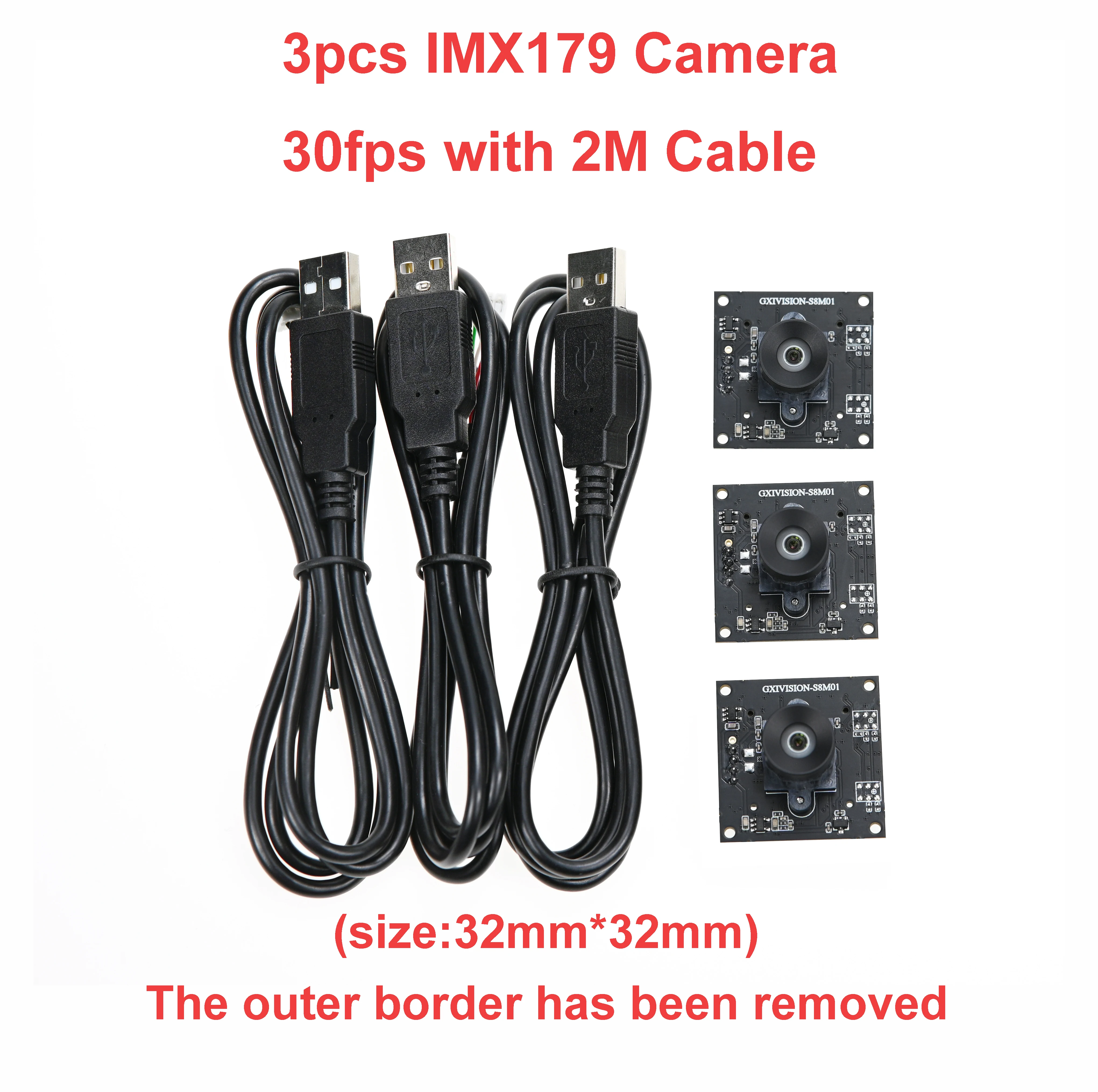 Imx179/ov2735/ov9732100 градусов 1mp 30fps 2m кабельный модуль камеры - Фотография_3