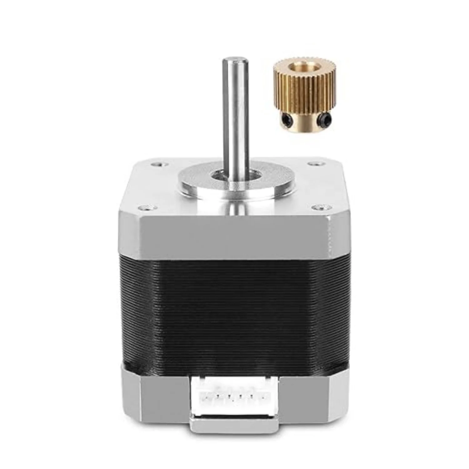 Шаговый двигатель creality42-40 с шестерней экструдера - Фотография_5