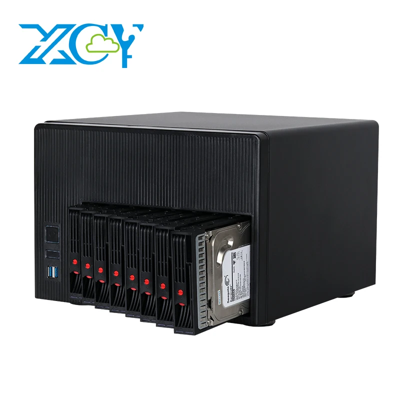 Xcy x108 nas-пк, 8 отсеков, 2,5/3,5-дюймовый