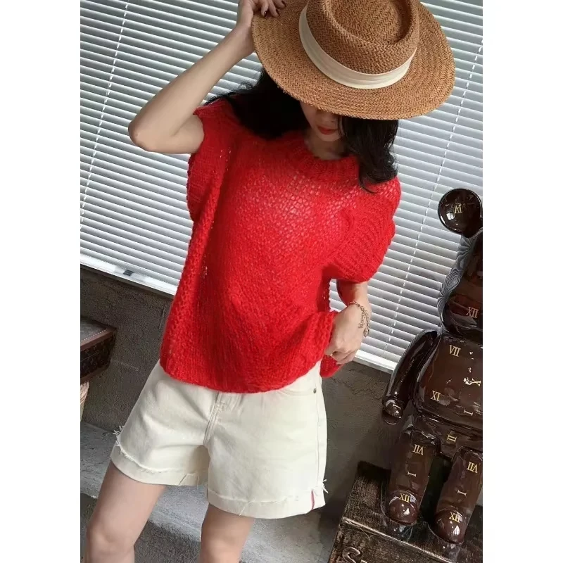 Роскошный вязаный свитер - Фотография_6