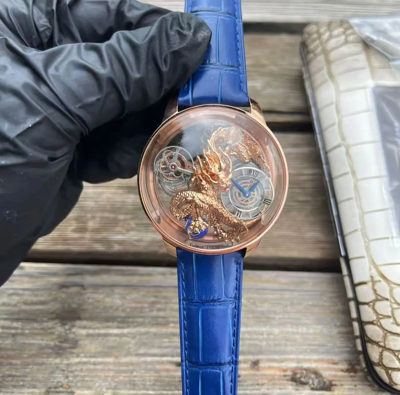 Ограниченная серия часов jaco tourbillon celestial series dongfang long - Фотография_5