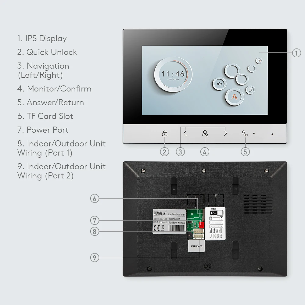 Tuya smart wifi внутренний монитор - Фотография_4