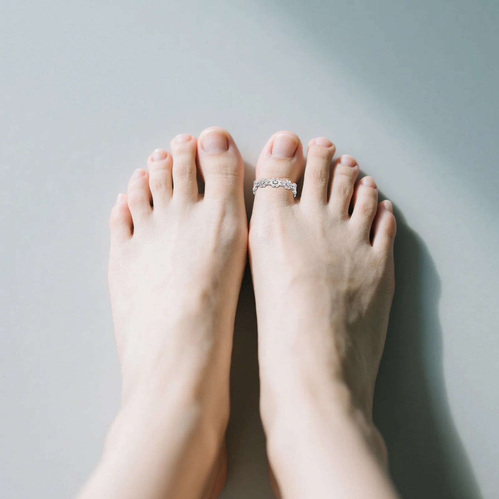 Регулируемый женский набор колец на носок - Фотография_3