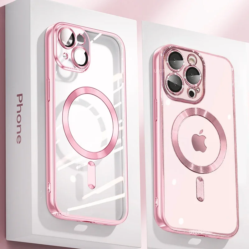Ультратонкий силиконовый чехол с прозрачным покрытием для iphone 16