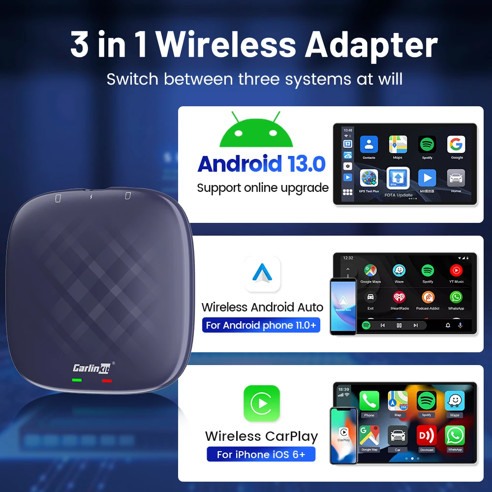 Carlinkit carplay ai box qualcomm 6125 8-ядерный процессор android 13 - Фотография_4