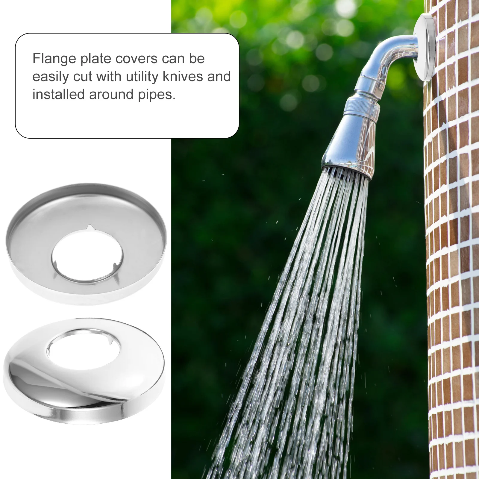 Крышка смесителя для душевой насадки премиум-класса из нержавеющей стали - Фотография_4