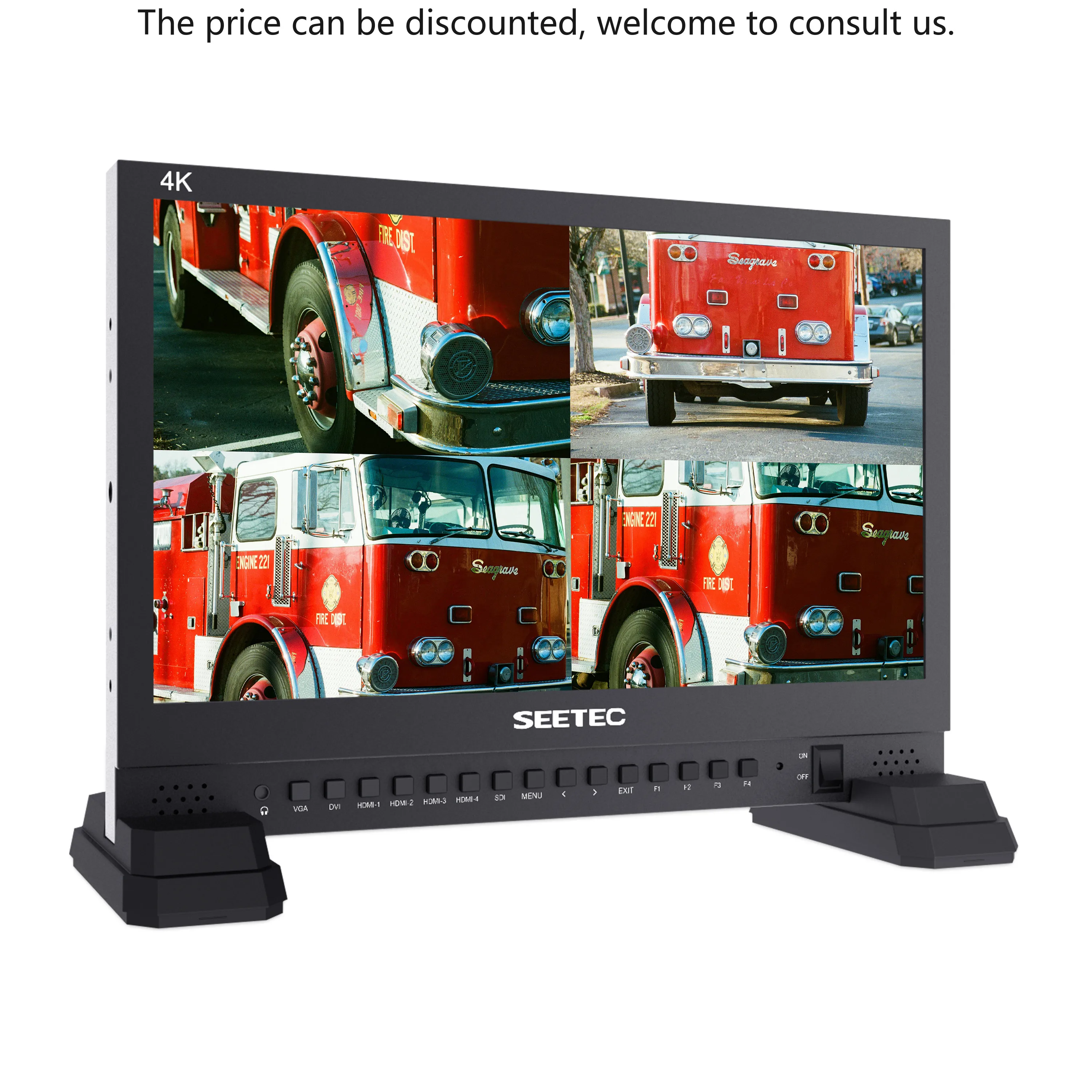 Seetec камера прямой трансляции 4k 3840x2160 ultra hd ips жк-экран 15