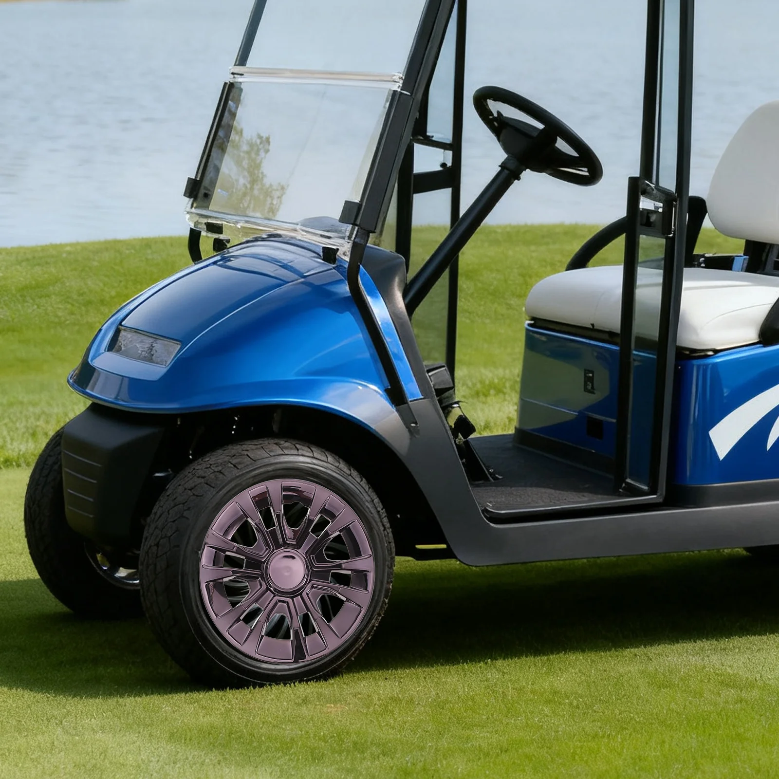 Центральные колпаки на колеса тележки для гольфа - Фотография_3