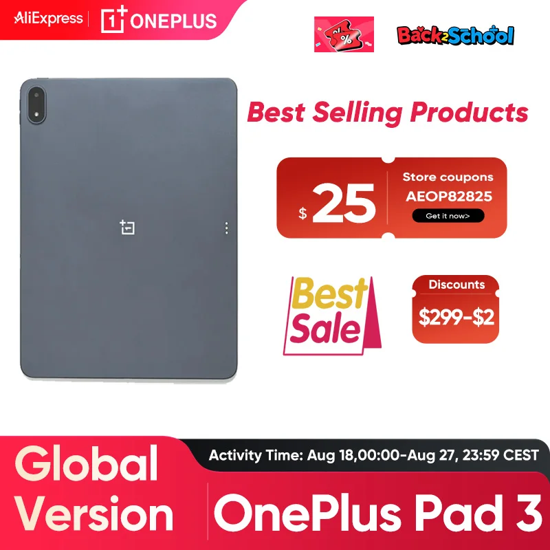 Все новые oneplus pad 3 глобальная версия планшет snapdragon 8 elite 13