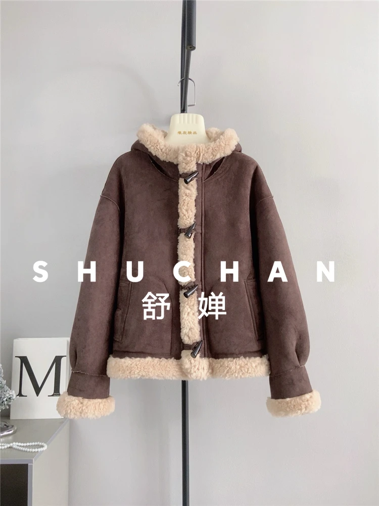 Женское пальто из 100% шерсти - Фотография_5