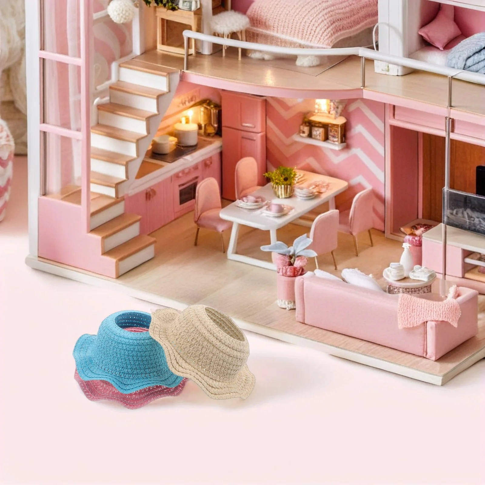 Тканая соломенная шляпа ручной - Фотография_2