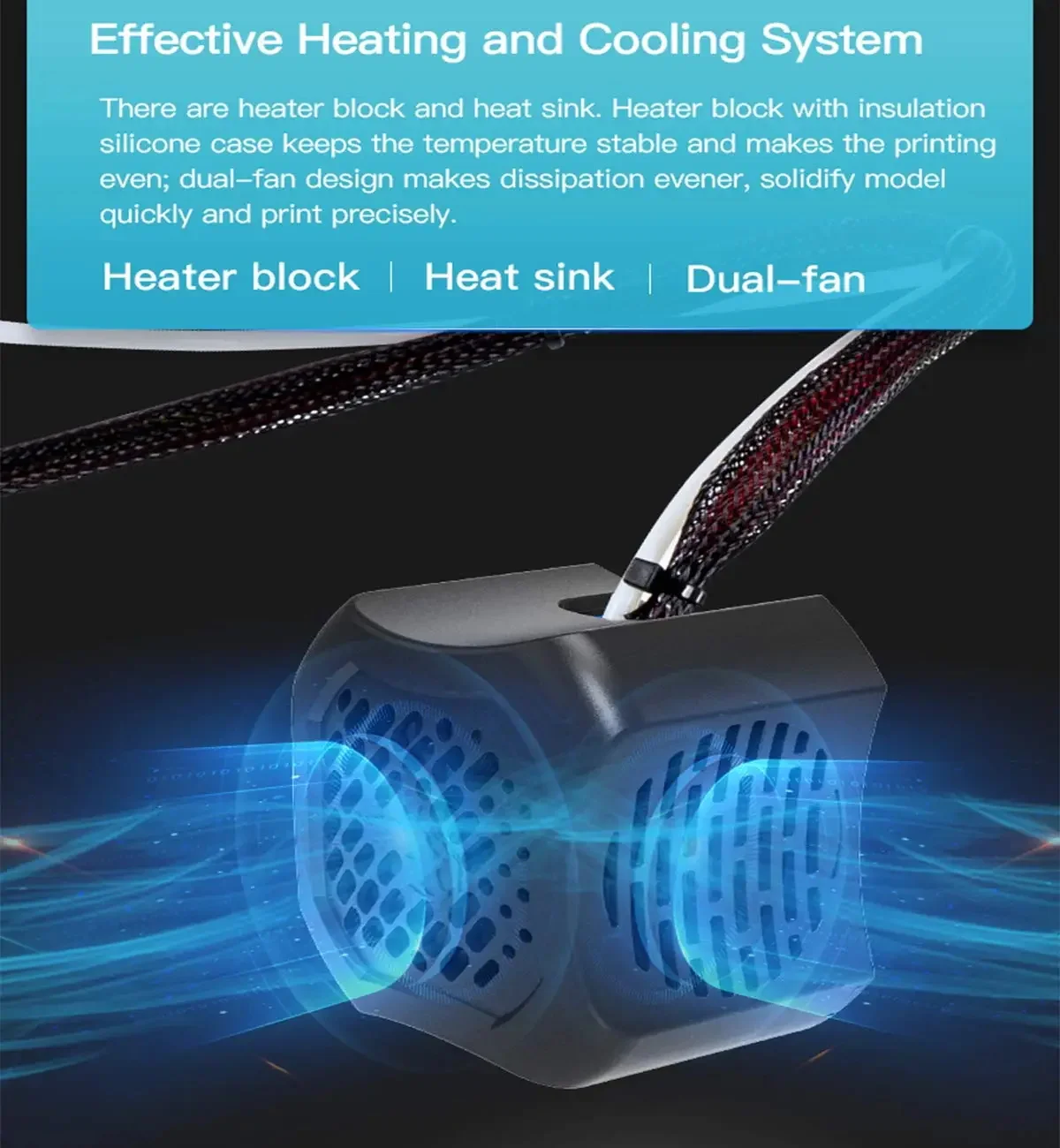 Полный сборный экструдер ender 3 v2 hotend 24 в - Фотография_4