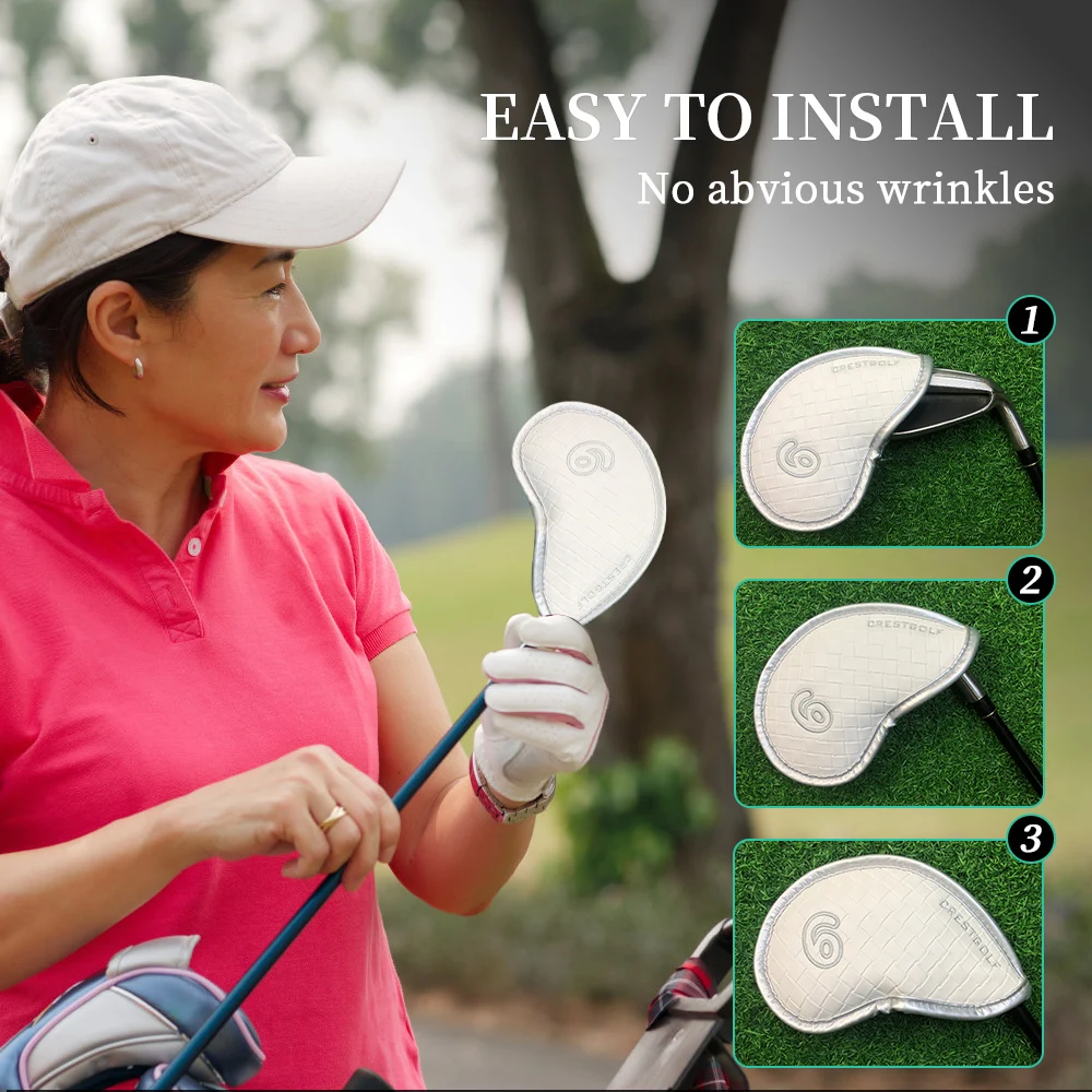 Чехлы на голову для гольфа с крутой тканой текстурой - Фотография_6
