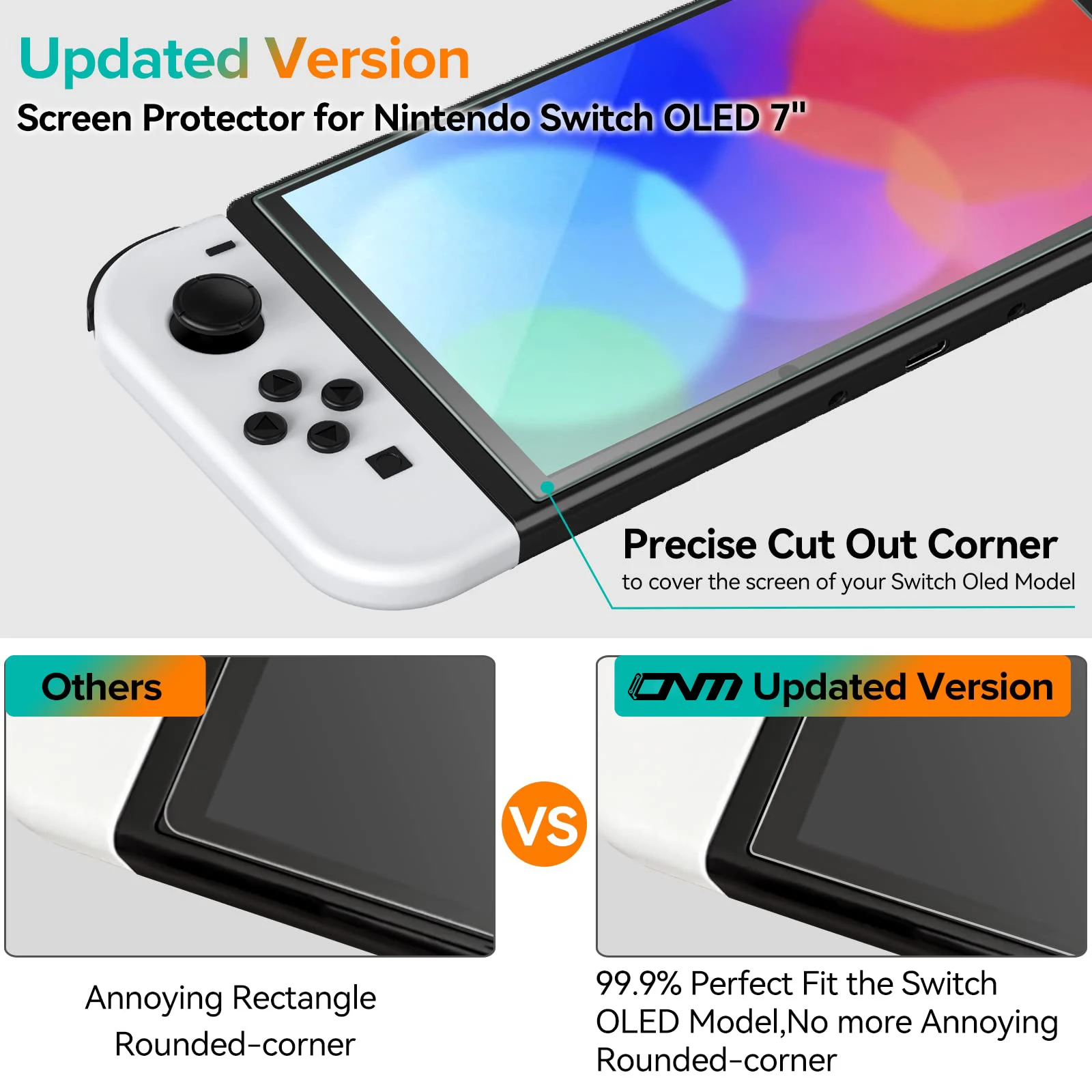Закаленное стекло 9h для nintendo switch oled switch2 2 - Фотография_2