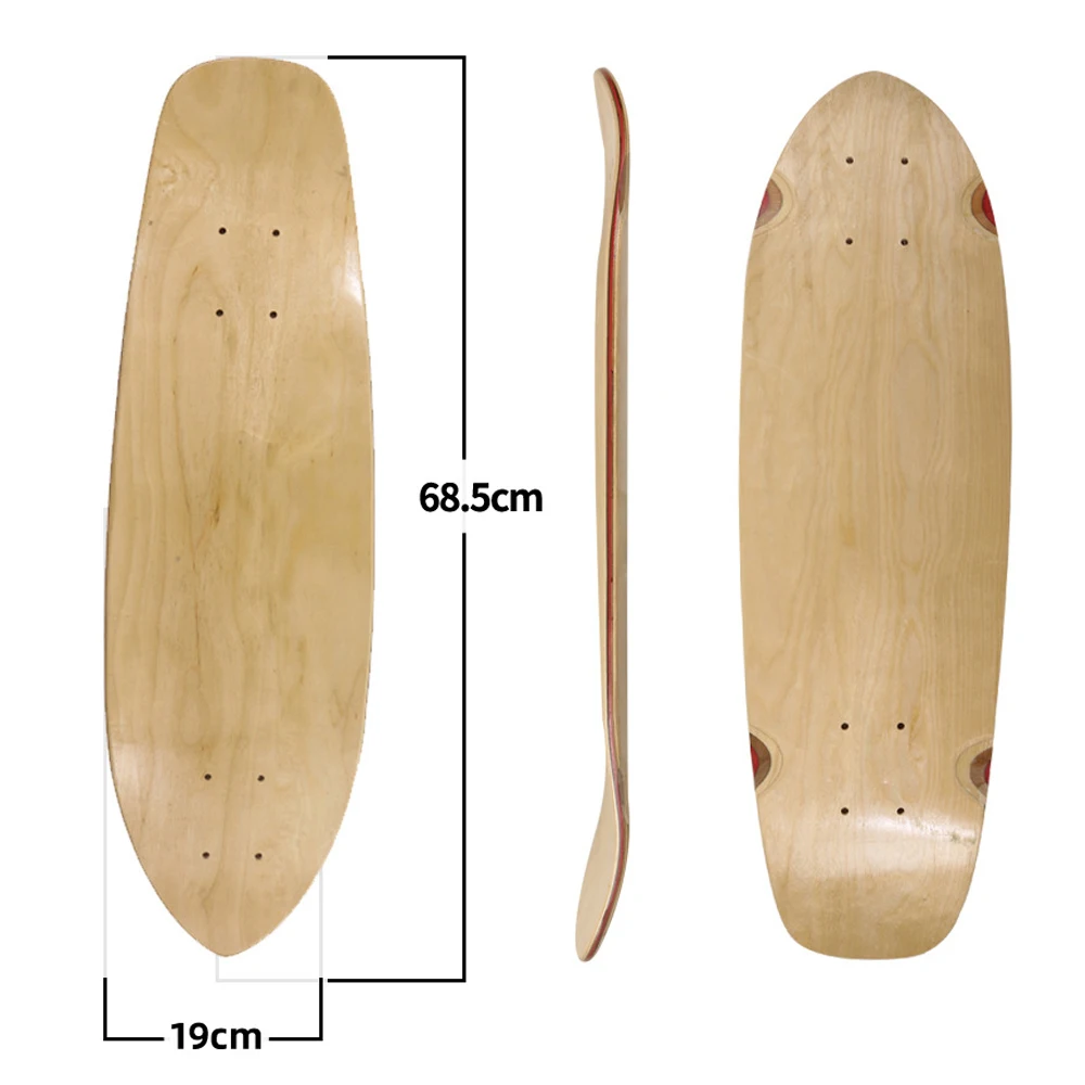 Дюймов скейтборд гладкий клен diy - Фотография_6