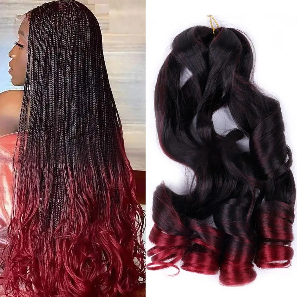 Французские вьющиеся плетеные волосы 22 дюйма