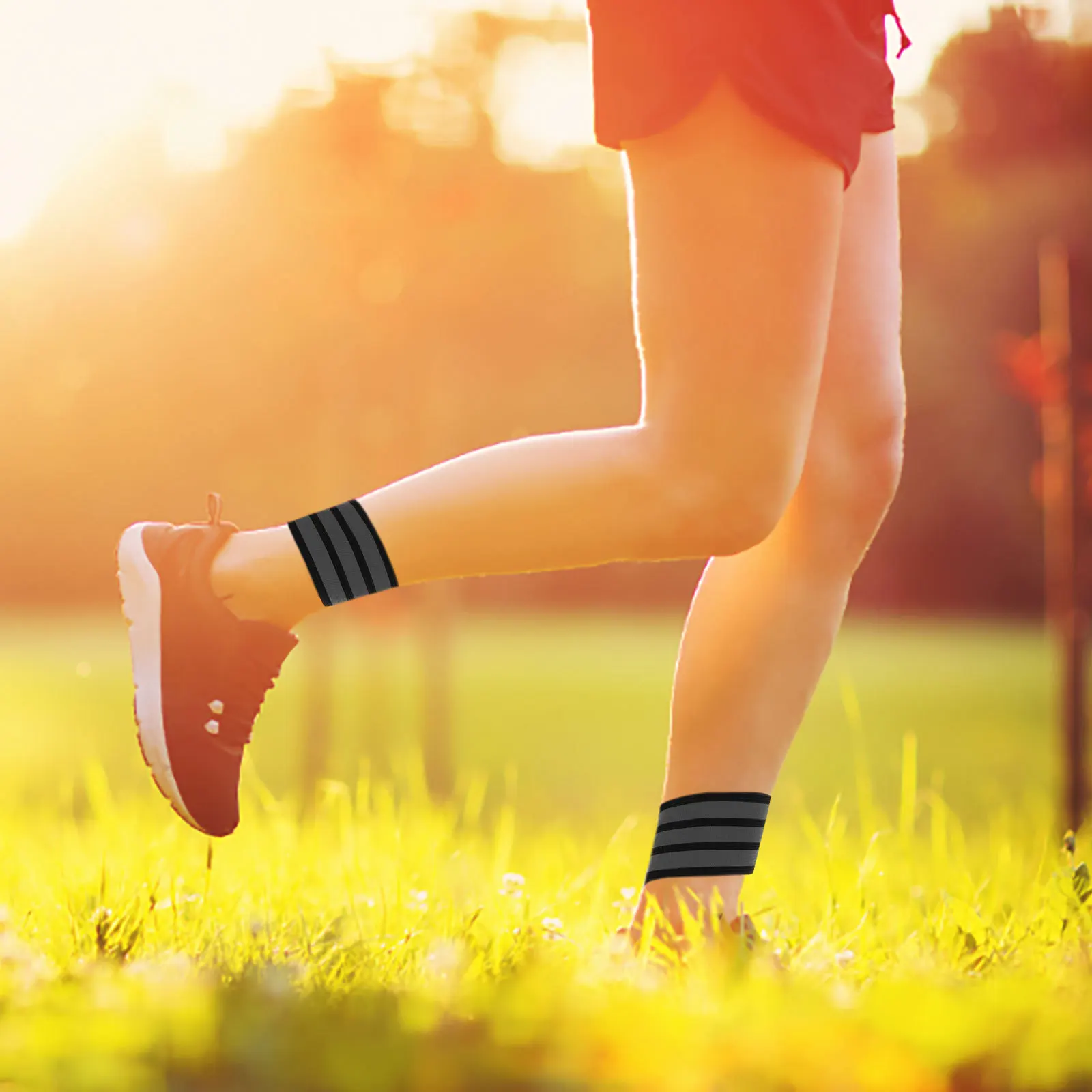 1 пара велосипедных светоотражающих ремешков для ног - Фотография_5